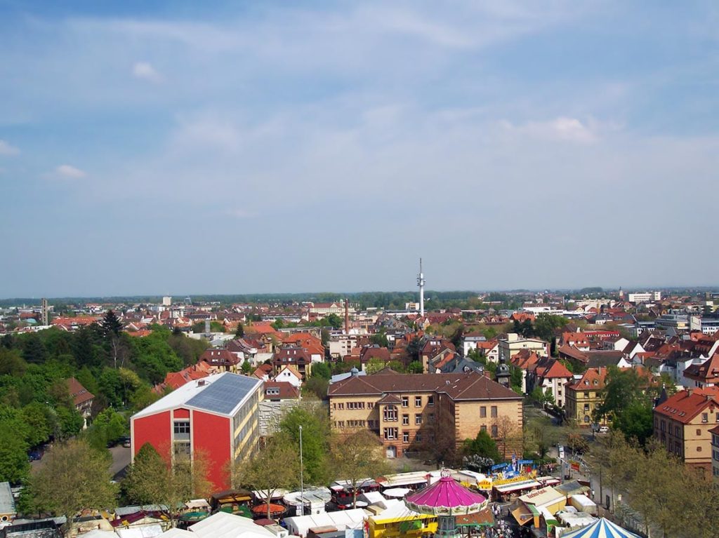 Über den Dächern von Landau in der Pfalz